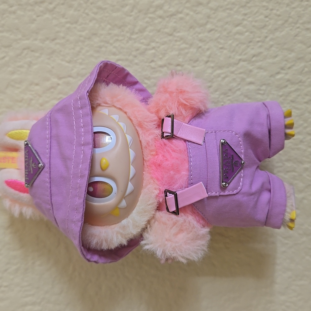 Labubu Clothes - Luxury Purple Overalls With Matching Hat. *Labubu Not Included*